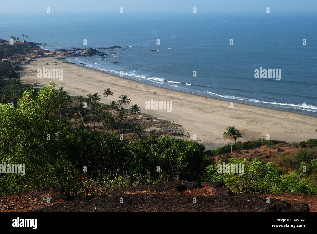 vagator beach,goa,india Stock Photo