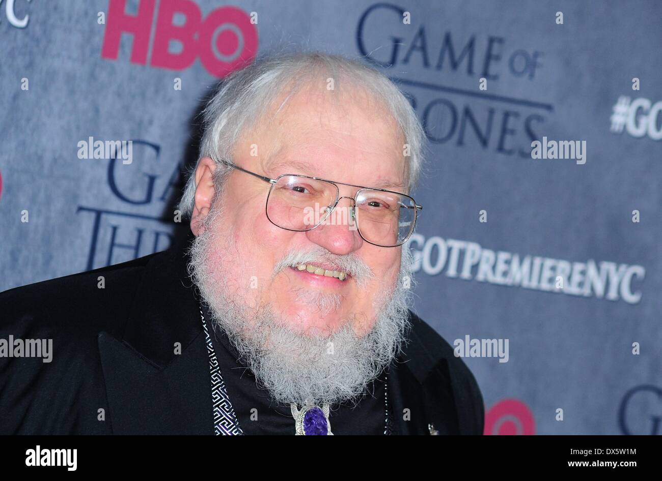 New York, NY, USA. 18th Mar, 2014. George R.R. Martin at arrivals for HBO's GAME OF THRONES Fourth Season Premiere, Avery Fisher Hall at Lincoln Center, New York, NY March 18, 2014. Credit:  Gregorio T. Binuya/Everett Collection/Alamy Live News Stock Photo