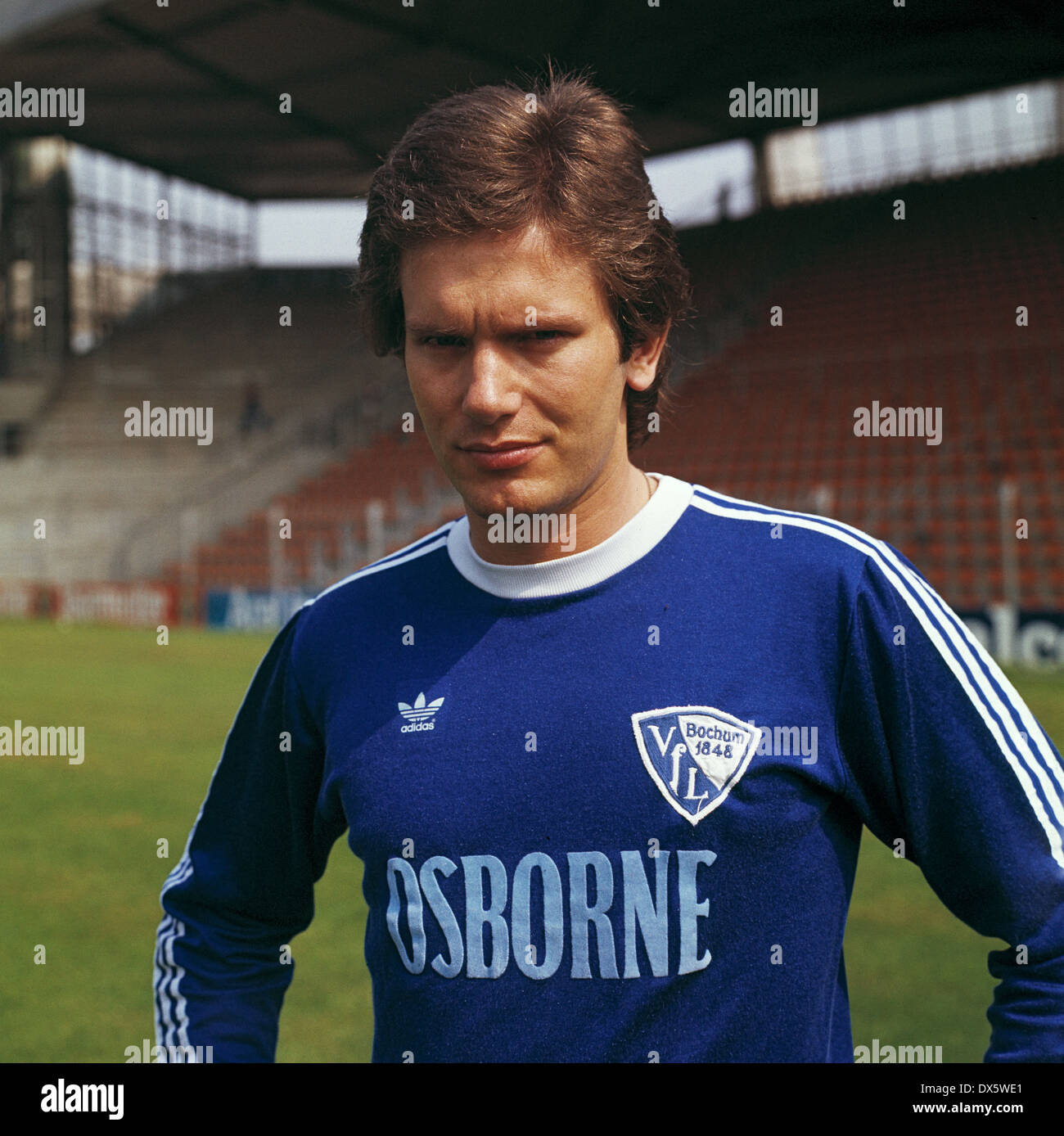 football, Bundesliga, 1977/1978, VfL Bochum, team presentation, portrait Hans-Juergen Koeper Stock Photo