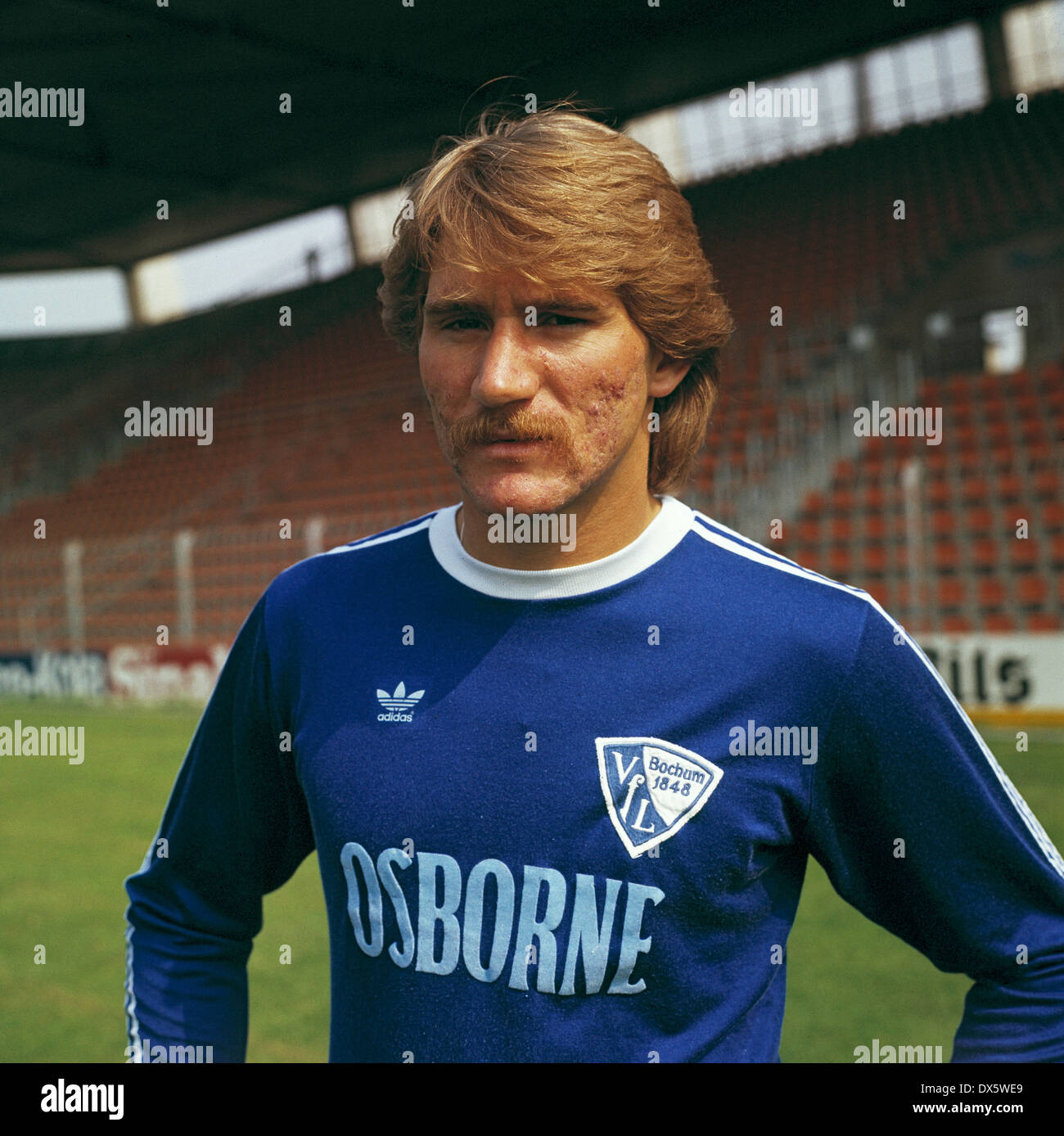 football, Bundesliga, 1977/1978, VfL Bochum, team presentation, portrait Lothar Woelk Stock Photo