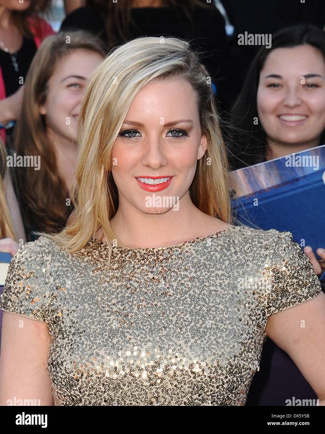 Kristen Quintrall at arrivals for DIVERGENT Premiere, The Regency Bruin Theatre, Westwood, CA March 18, 2014. Photo By: Dee Cercone/Everett Collection Stock Photo