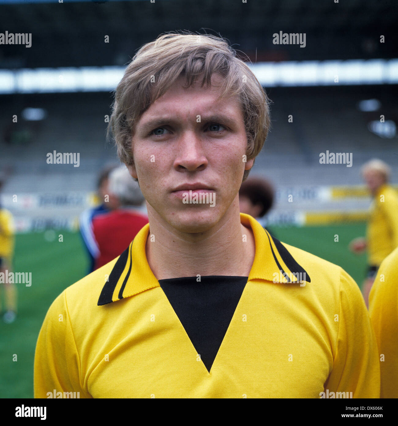 football, Bundesliga, 1978/1979, Borussia Dortmund, team presentation, portrait Norbert Runge Stock Photo