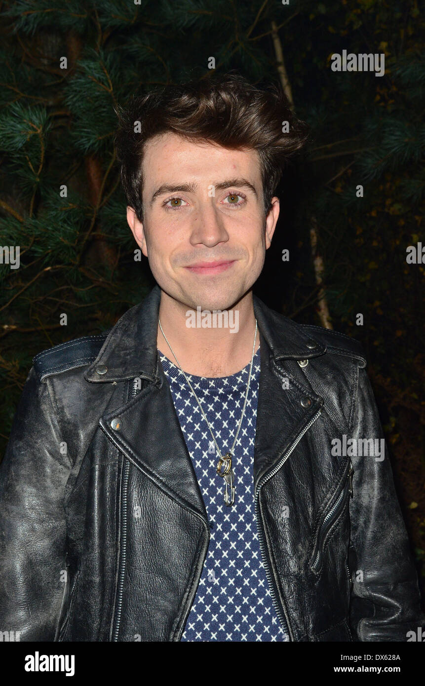 Nick Grimshaw and members of the band Scissor Sisters attend the