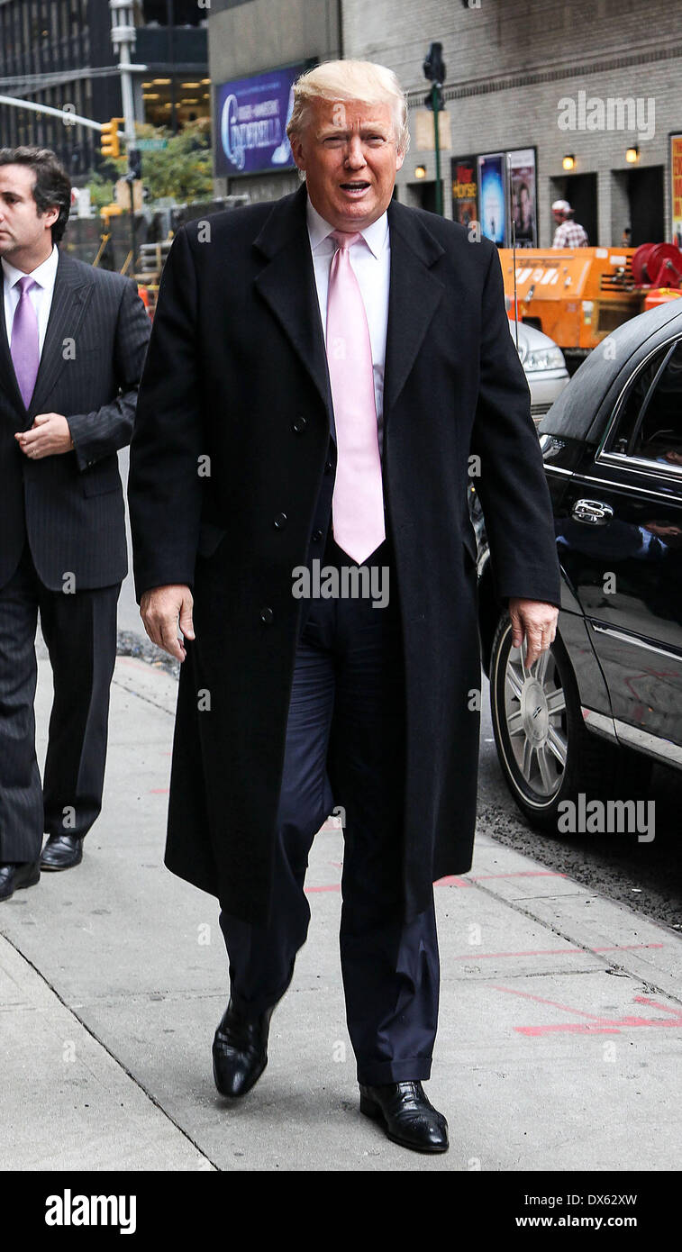 Donald Trump Celebrities at the 'Late Show with David Letterman' studio(02)