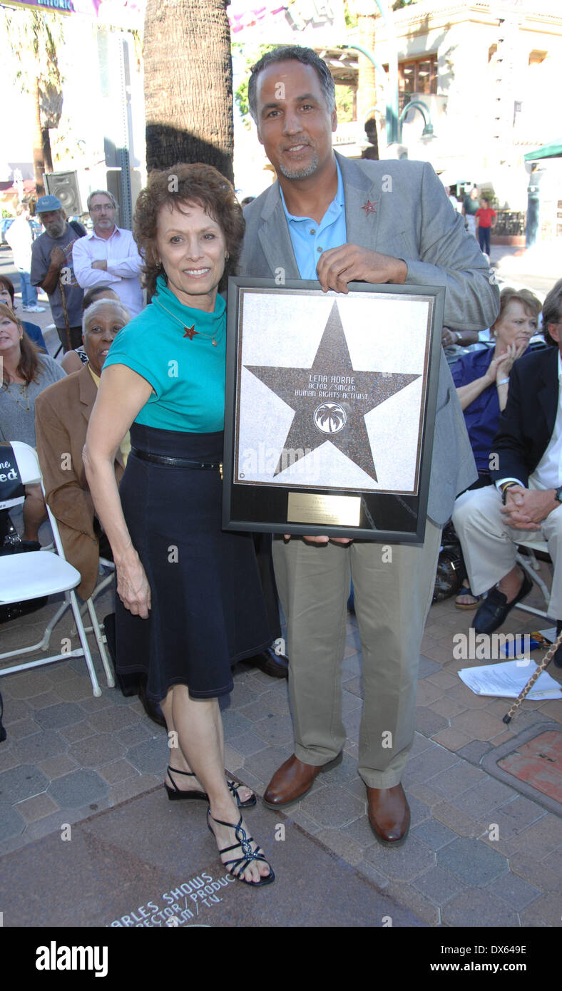 Michele Hart and William Jones Palm Springs Walk of Stars to honor Lena  Horne with a star held at Palm Canyon Drive Palm Springs, California -  26.10.12 Featuring: Michele Hart and William