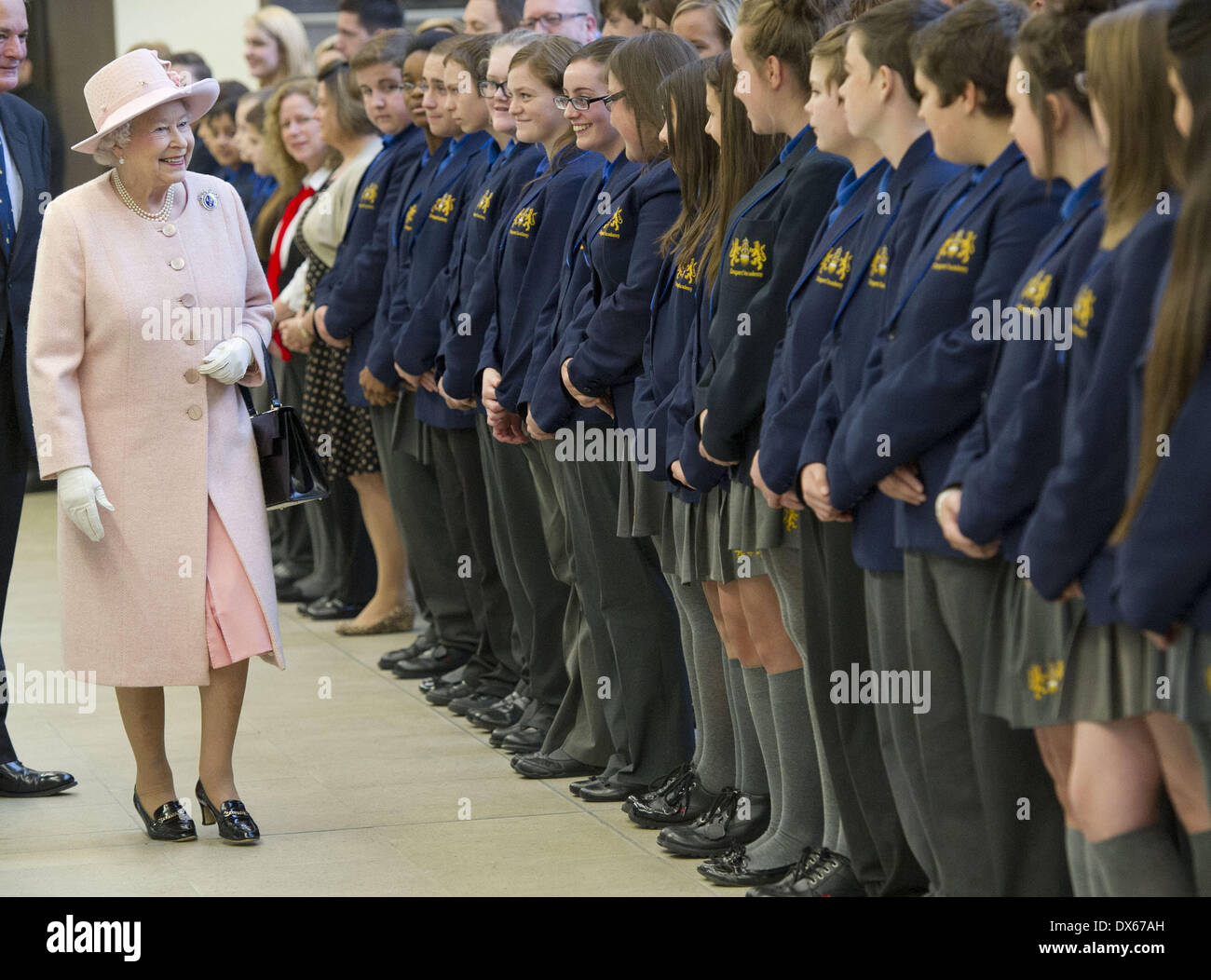 Queen Elizabeth II Queen Elizabeth II visits and officially opens The ...
