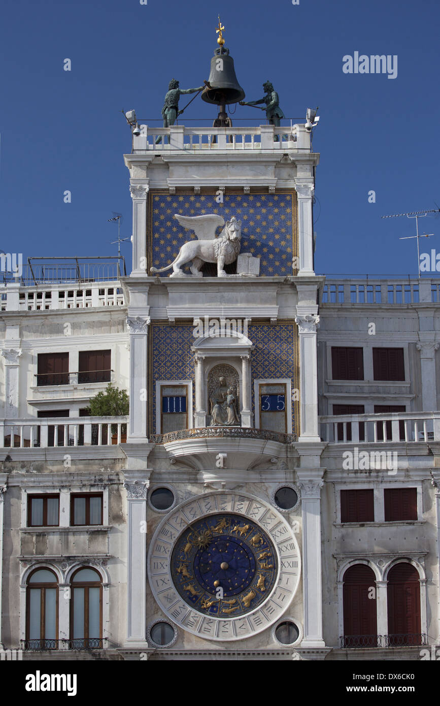 Astrological clock in Venice, Italy Stock Photo