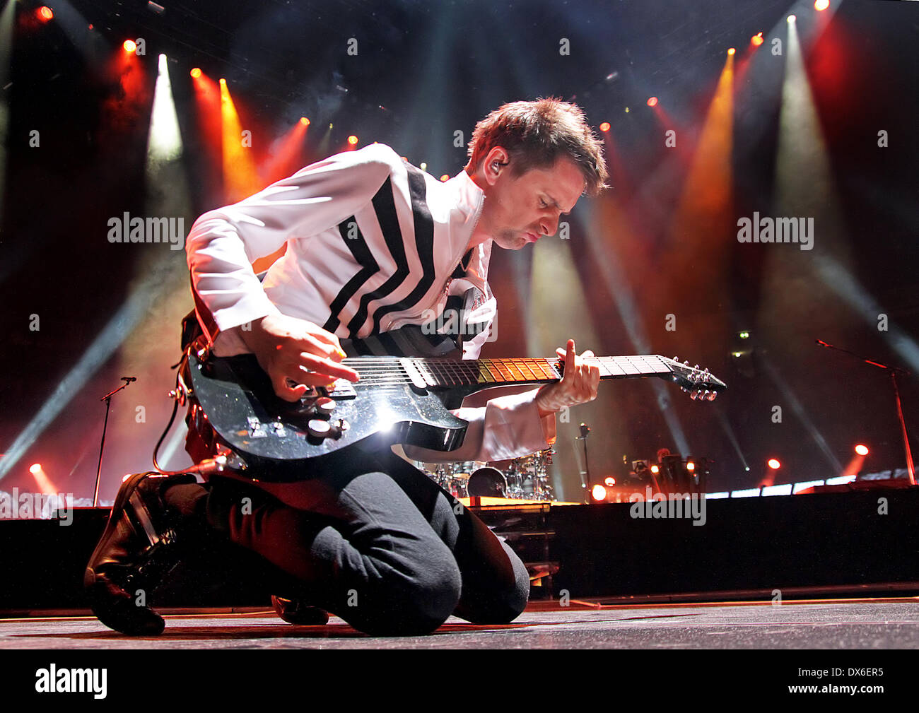 Matt Bellamy of Muse performing live in concert at the ...