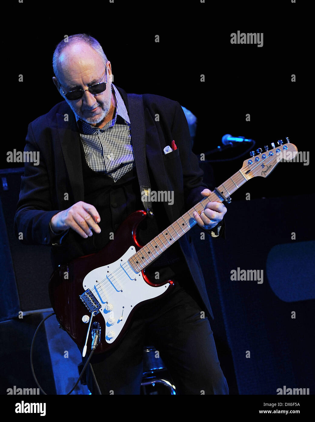 Pete Townshend The Who performs on opening night of the Quadrophenia Tour Lauderdale, Florida - 01.11.12 Featuring: Pete Townsh Stock Photo