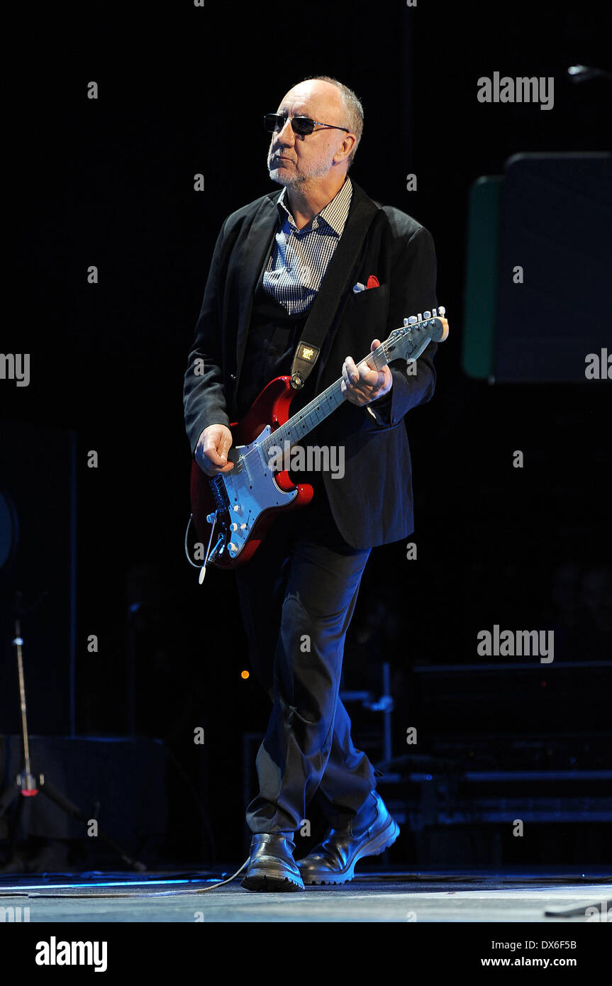 Pete Townshend The Who performs on opening night of the Quadrophenia Tour Lauderdale, Florida - 01.11.12 Featuring: Pete Townsh Stock Photo