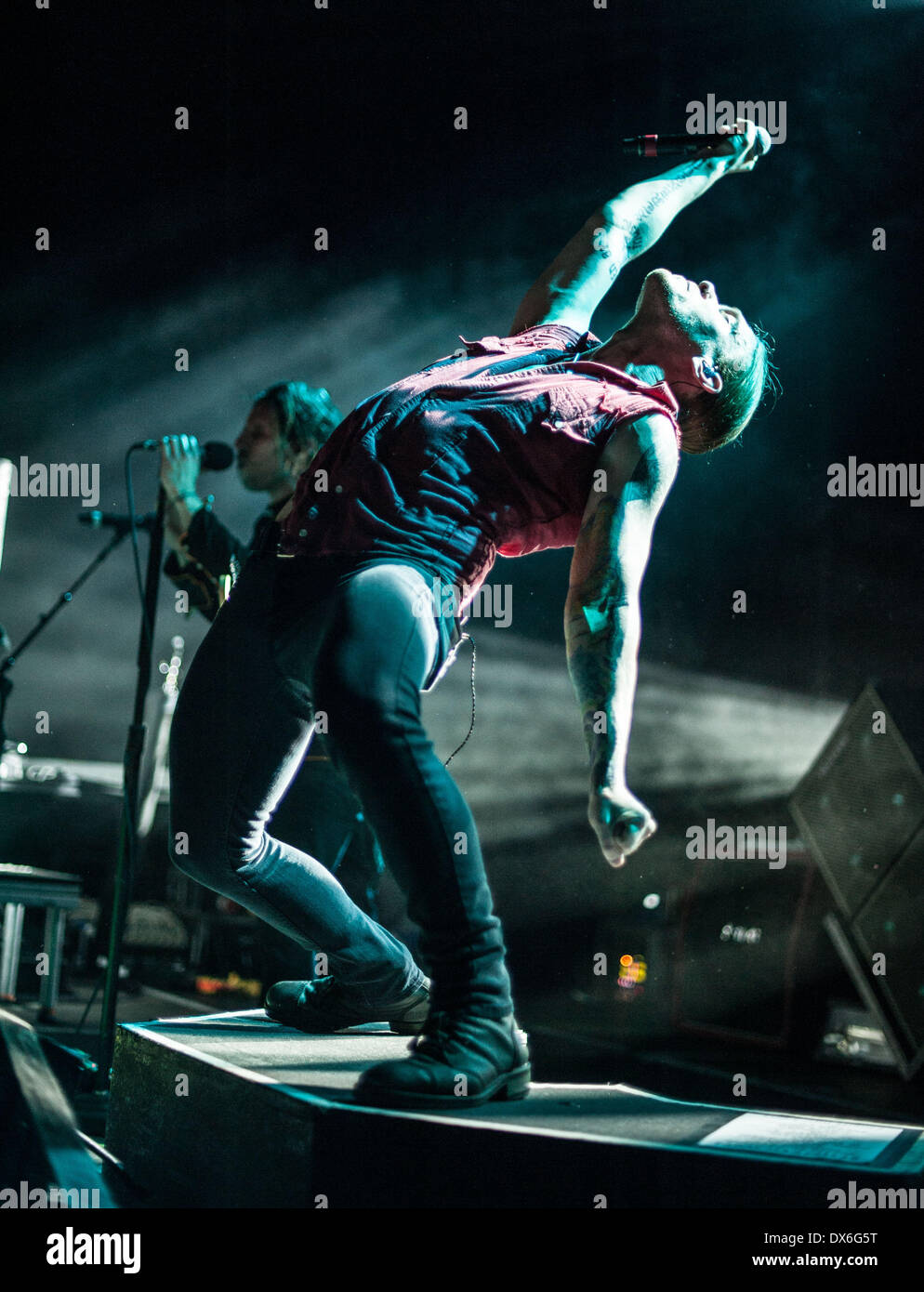 Shinedown performing at Cardiff University Great Hall Cardiff, Wales