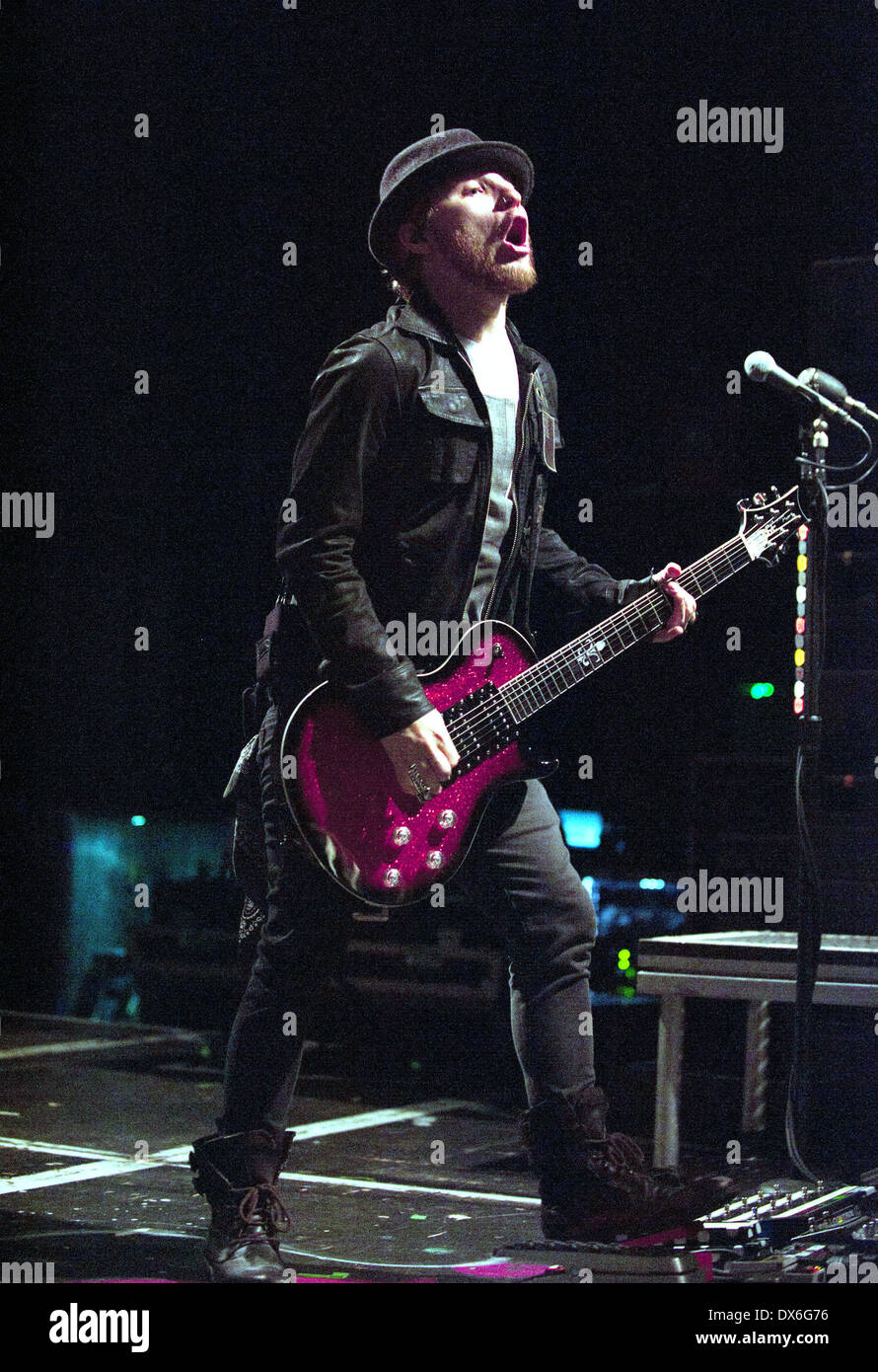 Shinedown performing at Cardiff University Great Hall Cardiff, Wales