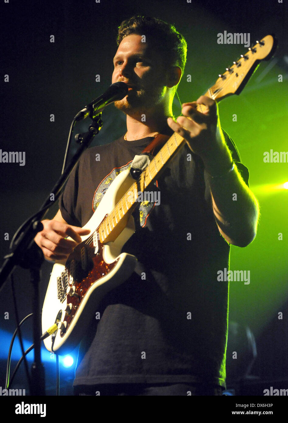 Mercury Prize winners, Alt-J performing at Oxford's O2 Academy Oxford, England - 02.11.12 Featuring: Mercury Prize winners,Alt- Stock Photo