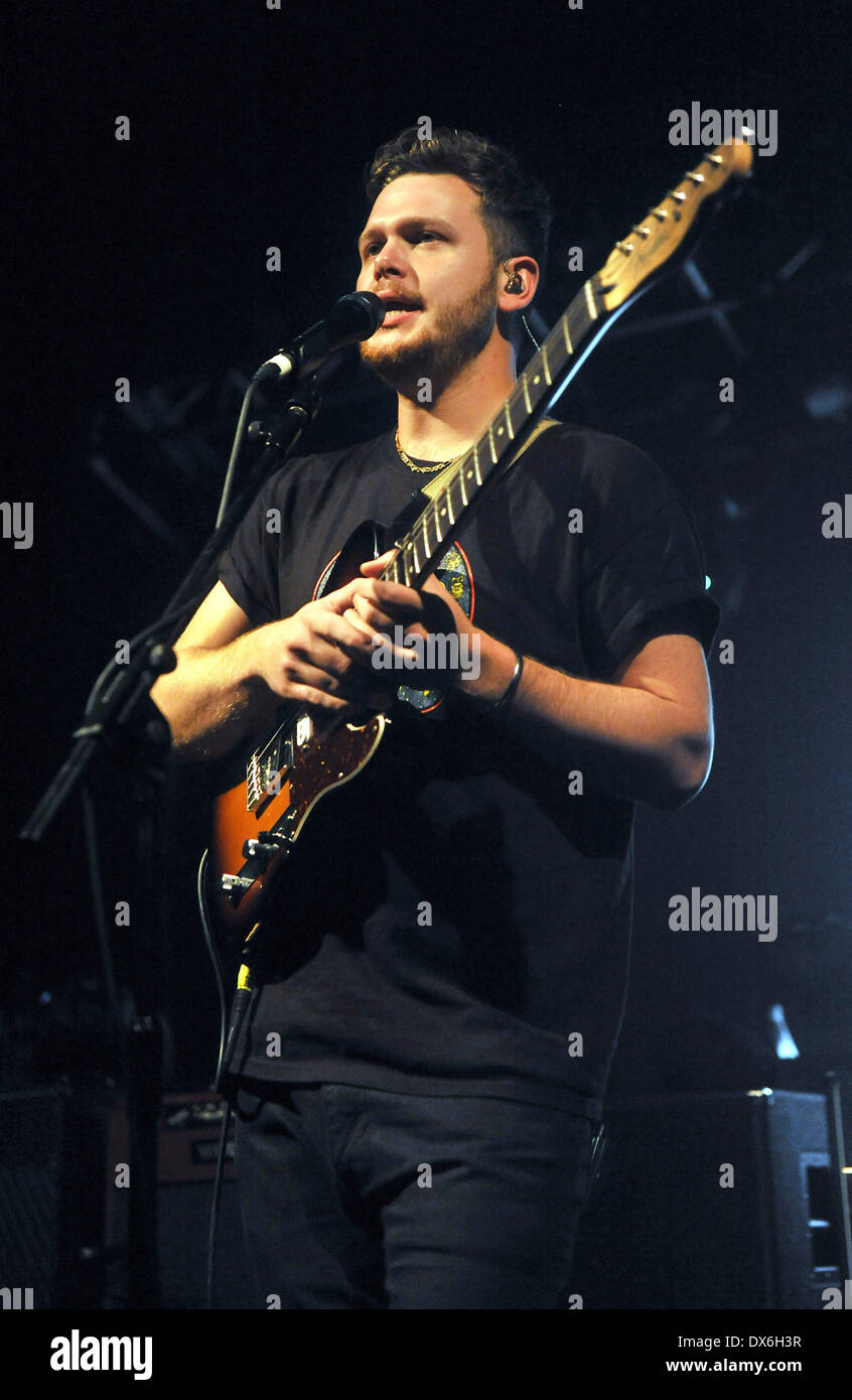 Mercury Prize winners, Alt-J performing at Oxford's O2 Academy Oxford, England - 02.11.12 Featuring: Mercury Prize winners,Alt- Stock Photo