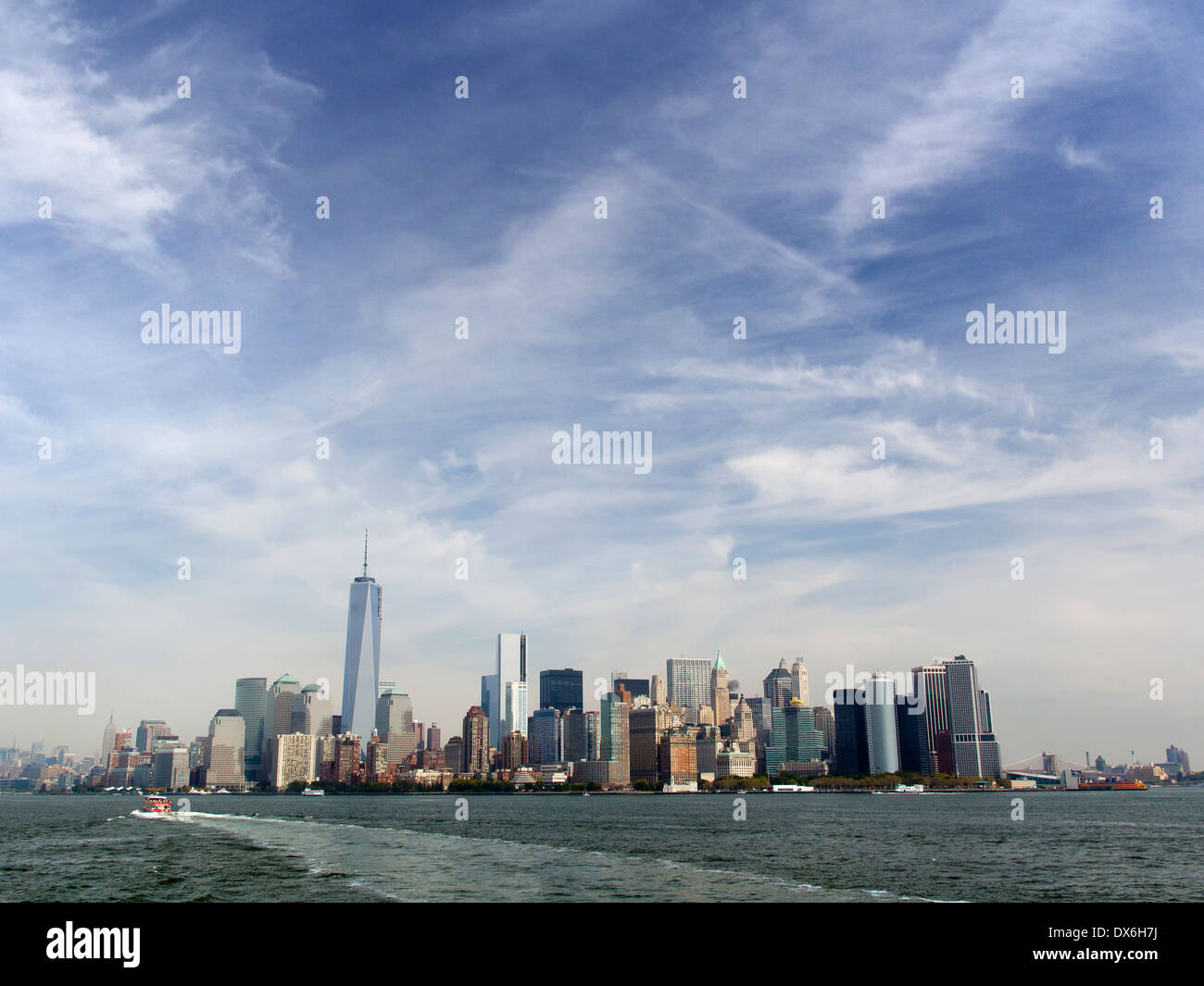 Manhattan skyline viewed from the East River, New York Stock Photo - Alamy