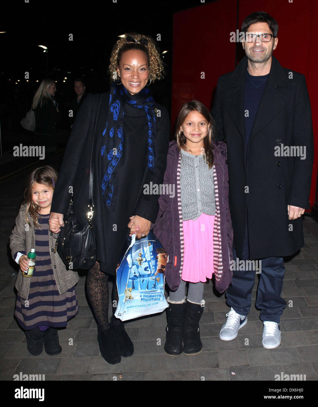 Angela Griffin and her family World Premiere of 'Ice Age Live! A ...