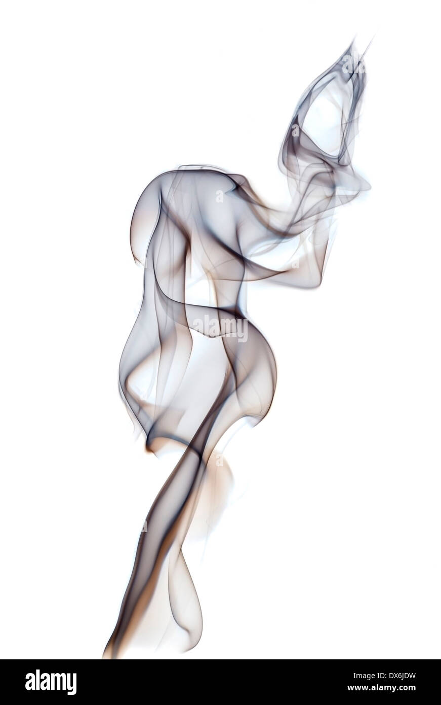 abstract smoke isolated on white background Stock Photo - Alamy