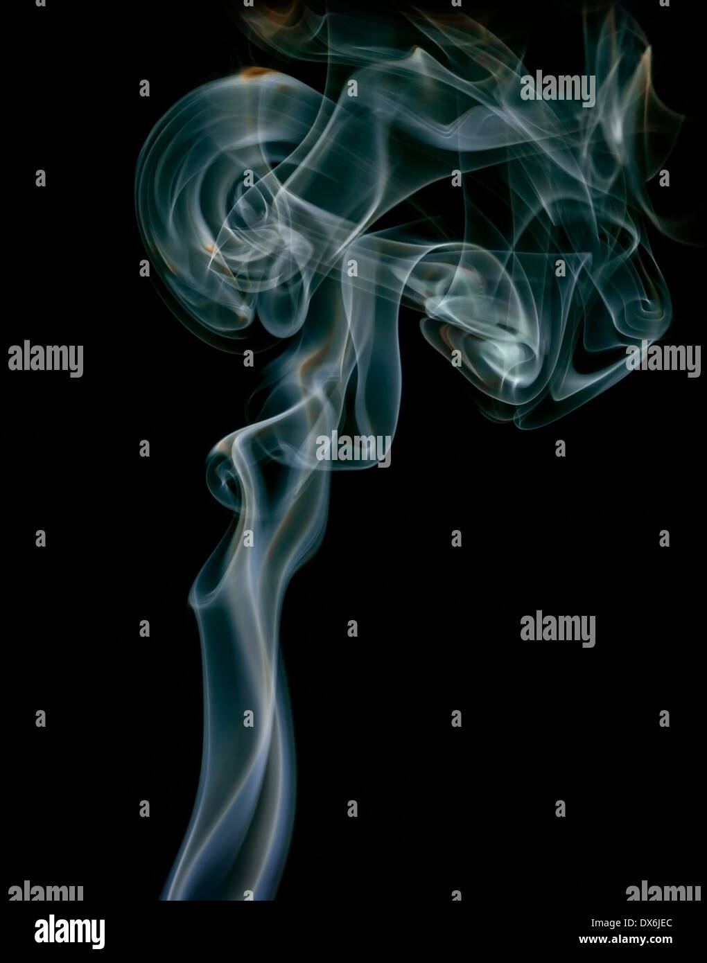 color abstract smoke isolated black background Stock Photo - Alamy