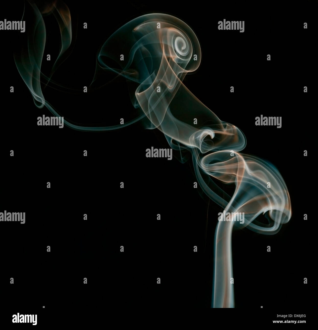 color abstract smoke isolated black background Stock Photo - Alamy