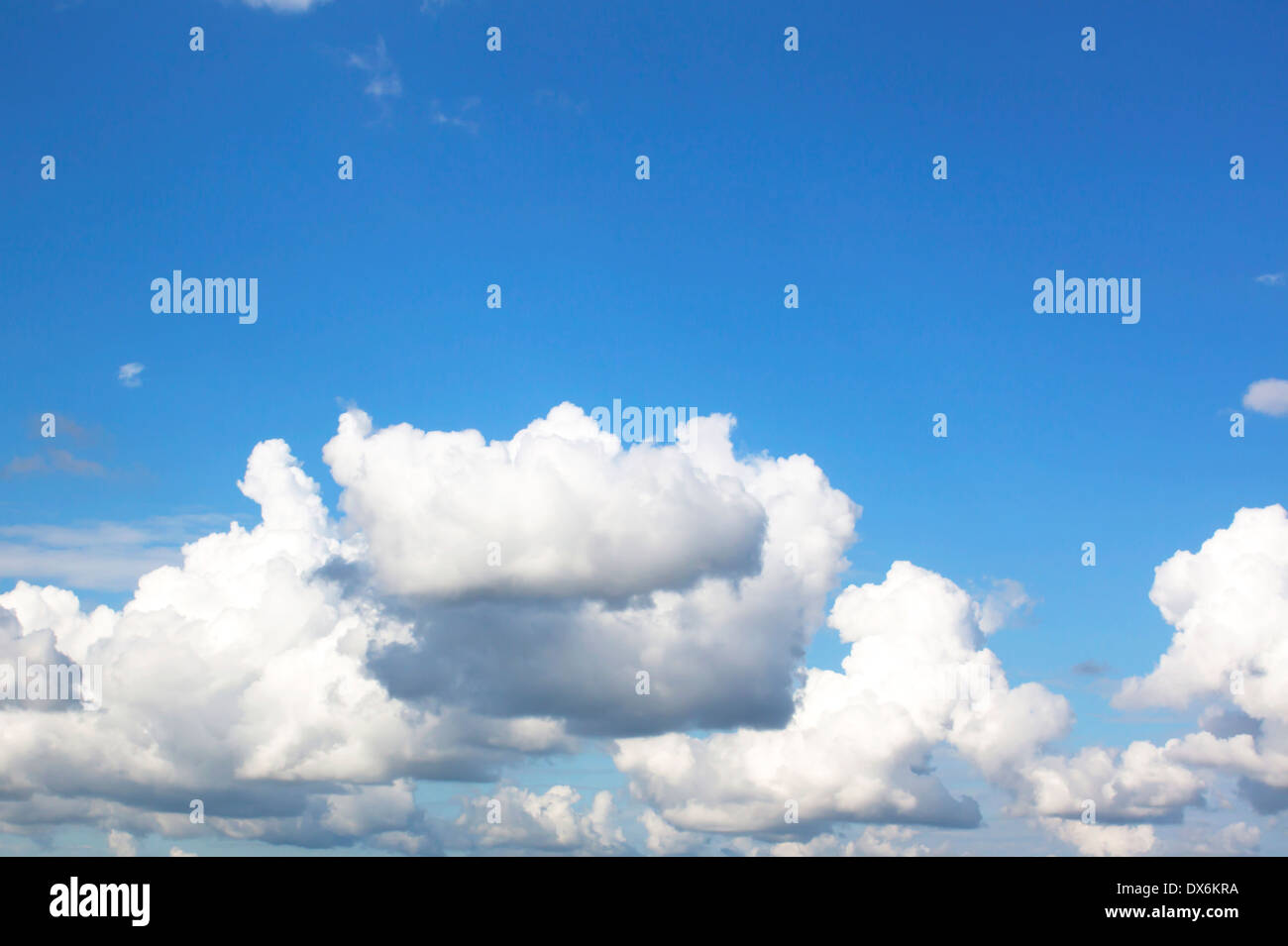 Clouds And Clear Blue Sky Weather Nature Stock Photo - Alamy