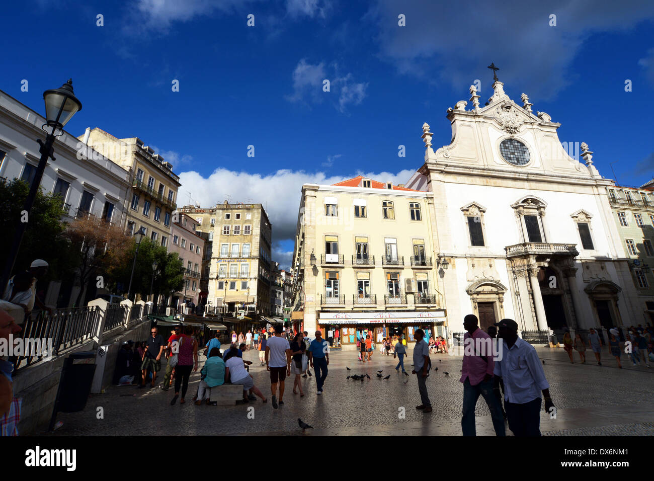 Central Lisbon in High Summer. Stock Photo