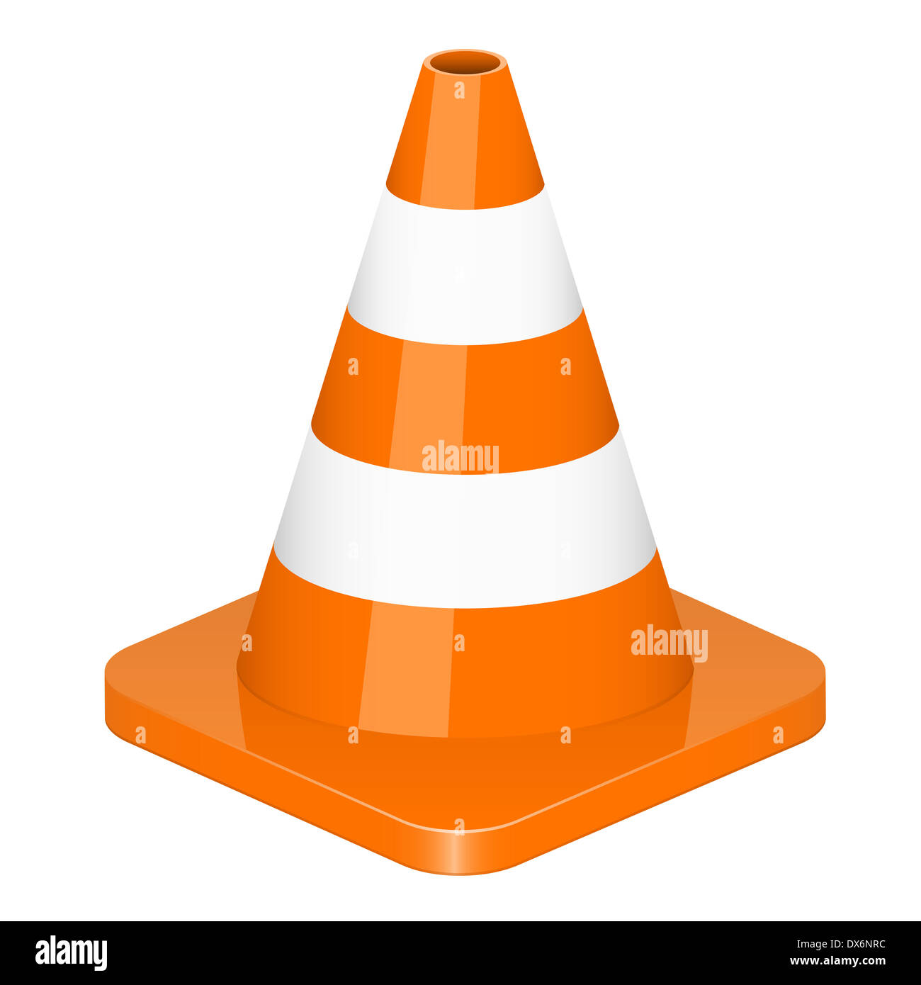 Vector illustration of traffic cone Stock Photo - Alamy