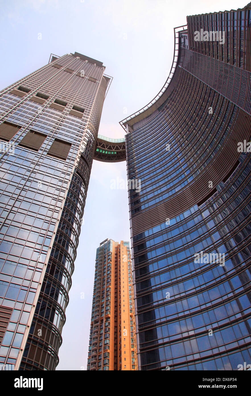 Modern office buildings in central Hong Kong Stock Photo Alamy