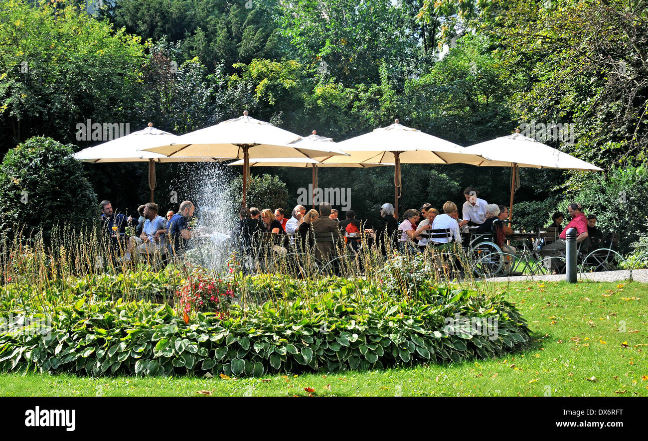 Cafe Wintergarten in the Literaturhaus on Fasanenstrasse near Kurfurstendamm Berlin Germany Stock Photo