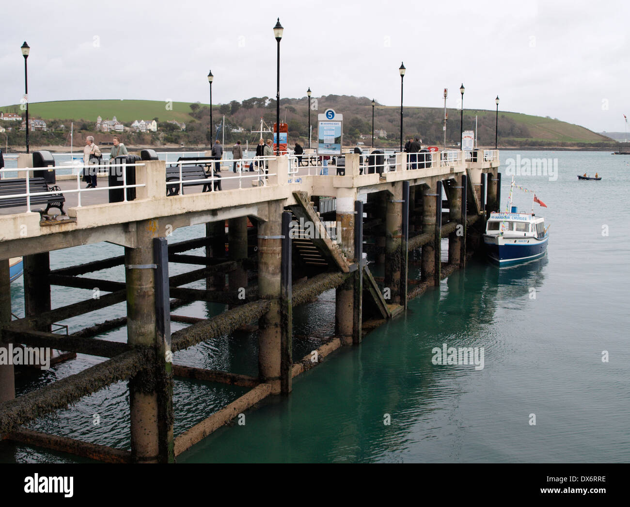 Prince of Wales Pier, Falmouth, Cornwall, UK Stock Photo