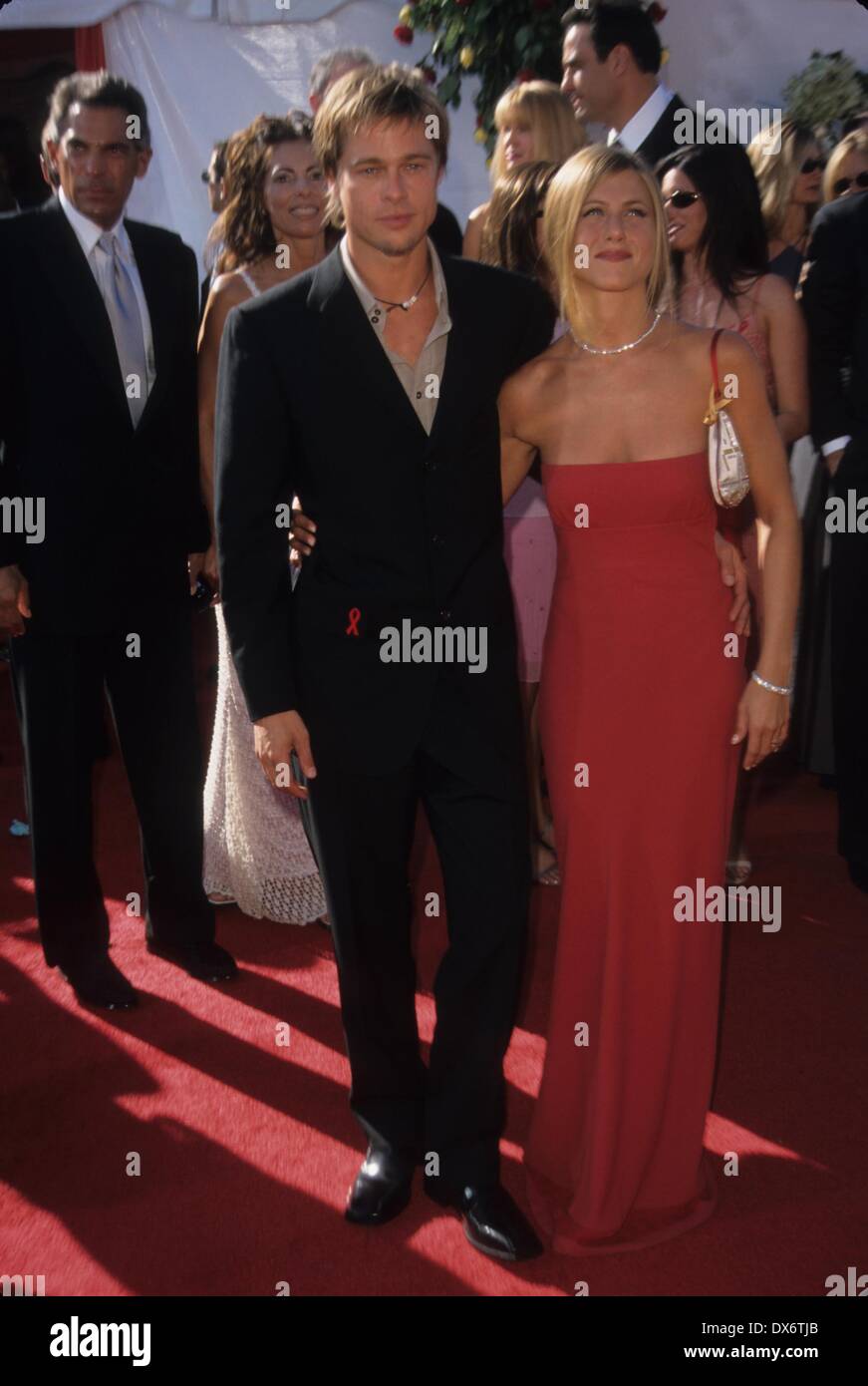 JENNIFER ANISTON Brad Pitt at the Emmy Awards 2000.k19667am.(Credit Image: © Alec Michael/Globe Photos/ZUMAPRESS.com) Stock Photo