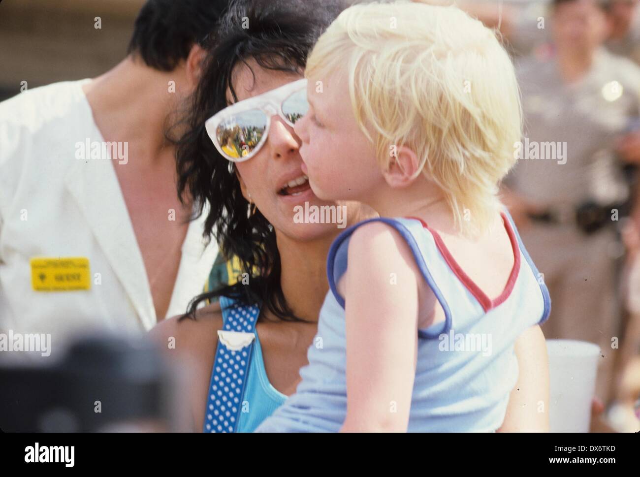 Elijah Blue Allman with mother Cher.Cher's son.Supplied by Photos, inc