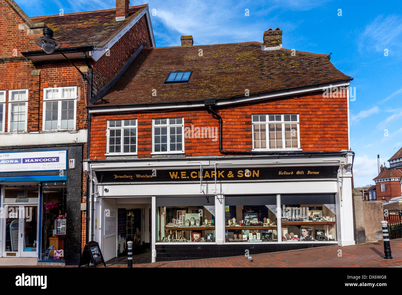 W.E Clark and Sons, Jewellers, Lewes, Sussex, England Stock Photo - Alamy