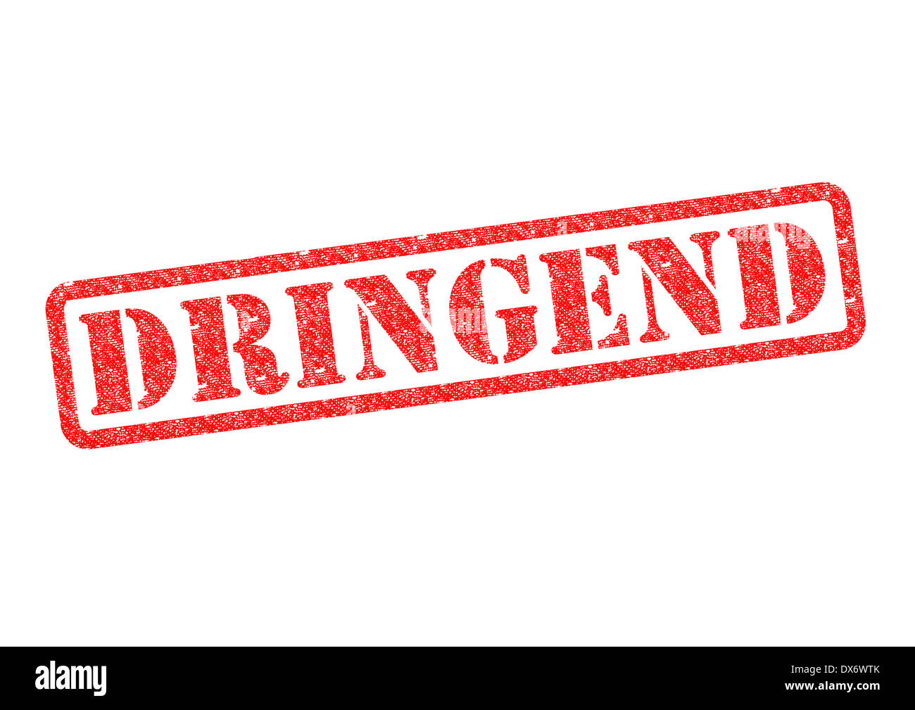 Dringend (Urgent) Stempel/Stamp over a white background. Stock Photo