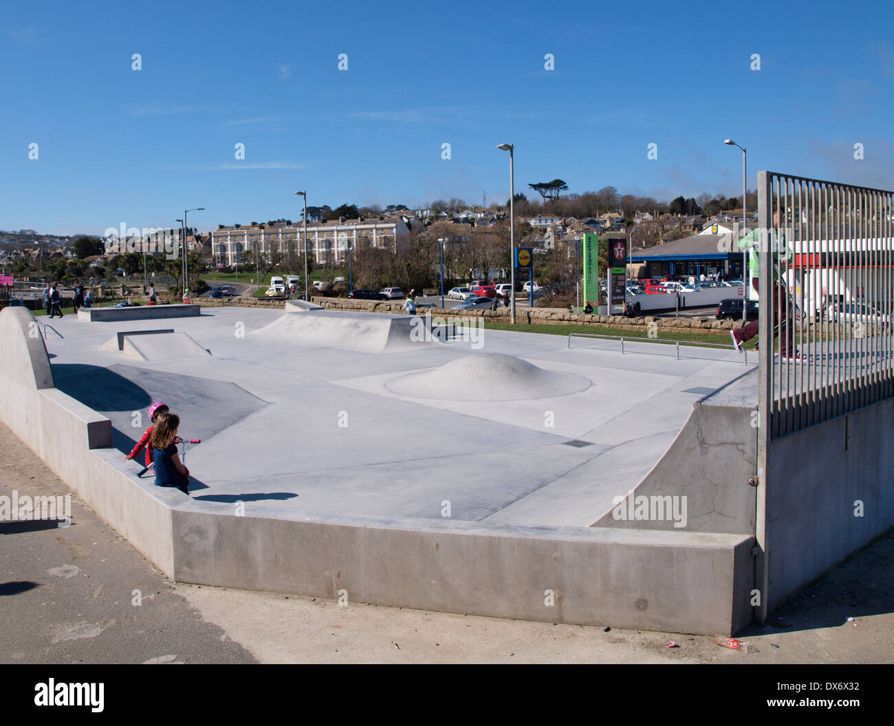 Skate park, Penzance, Cornwall, UK Stock Photo Alamy