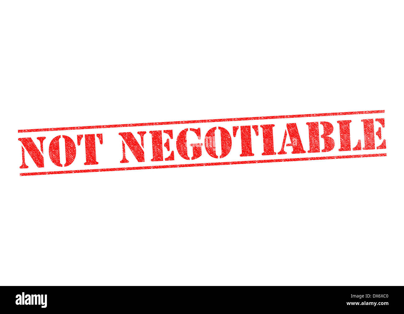 NOT NEGOTIABLE rubber stamp over a white background Stock Photo Alamy