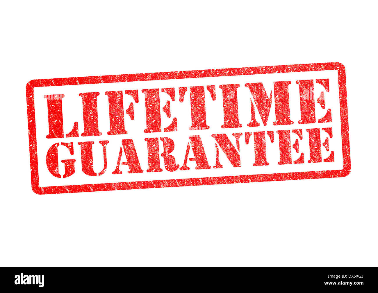 LIFETIME GUARANTEE Rubber Stamp over a white background Stock Photo Alamy