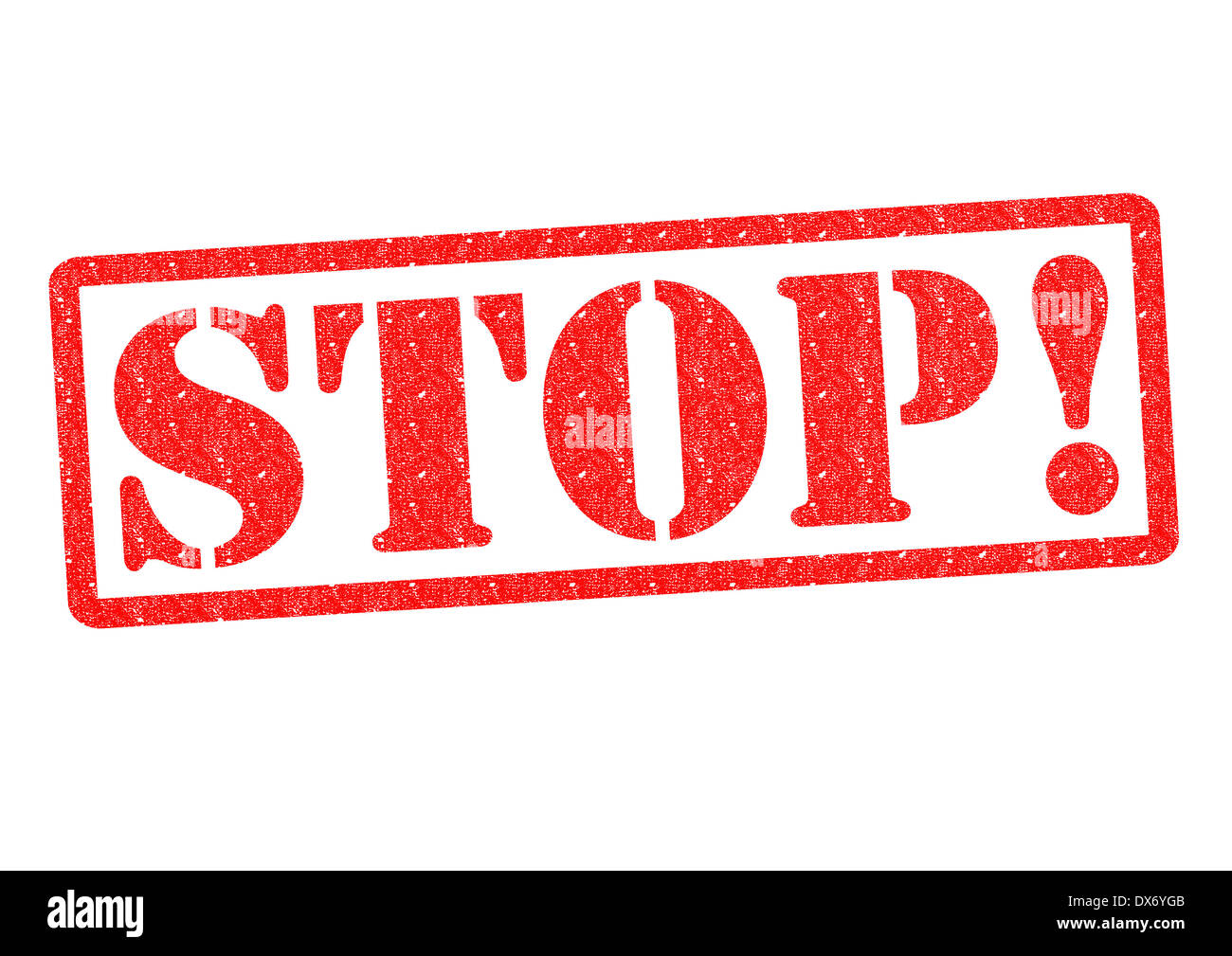 STOP! rubber stamp over a white background Stock Photo Alamy