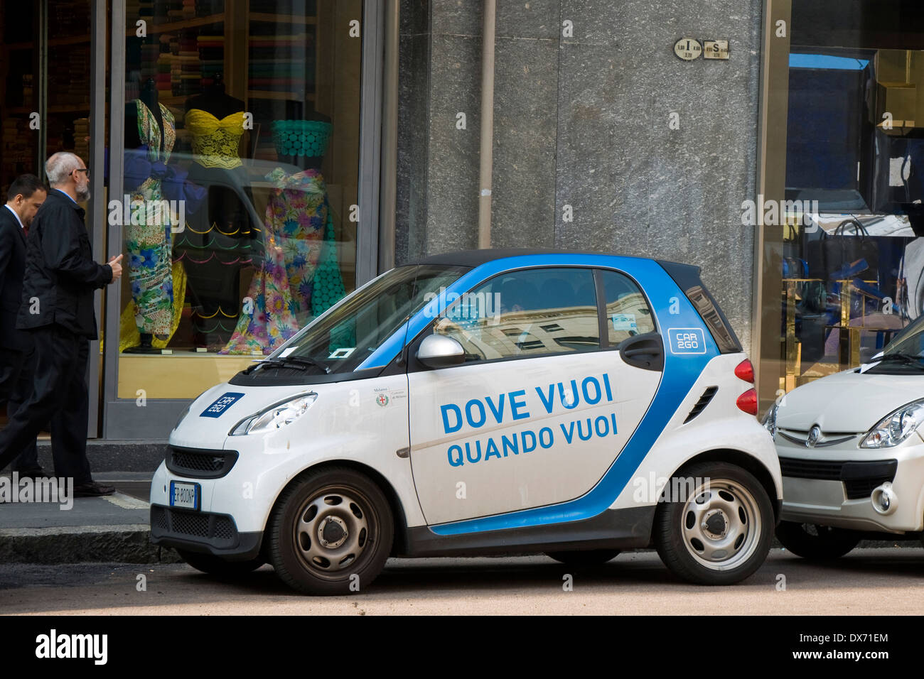 Italy, Milan, Car sharing Stock Photo Alamy