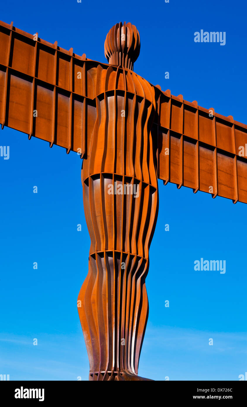 Angel of the North Sculpture by Antony Gormley Gateshead newcastle-upon-tyne england gb uk eu europe Stock Photo