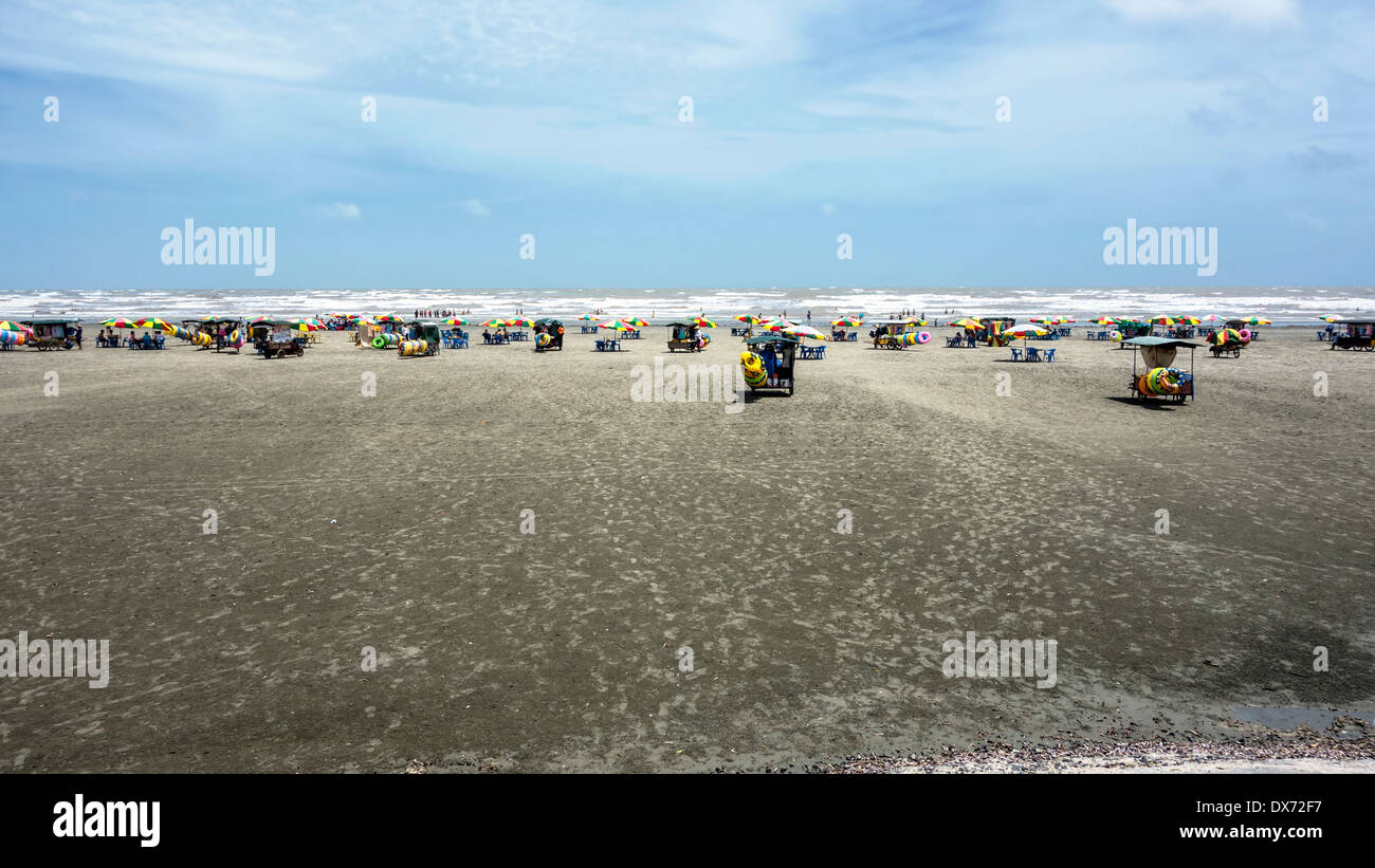 Sand beach in south China Stock Photo