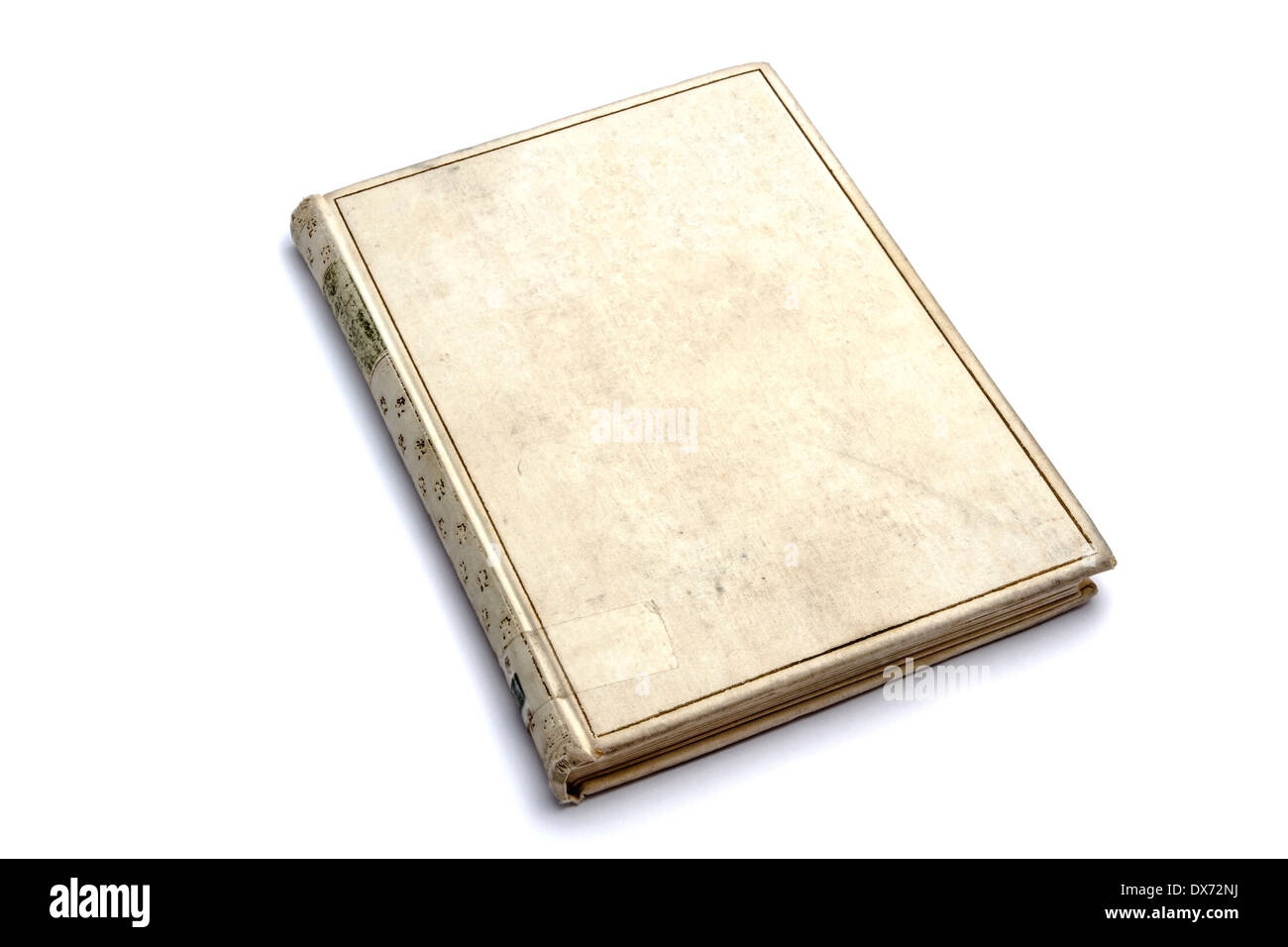 Old book closeup on white background Stock Photo - Alamy