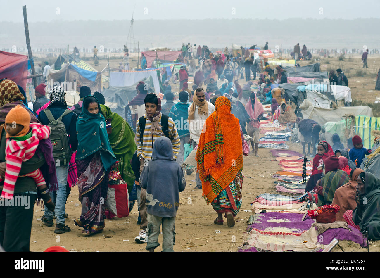 Pilgrims at Kenduli mela [festival] ,West Bengal ,India Stock Photo