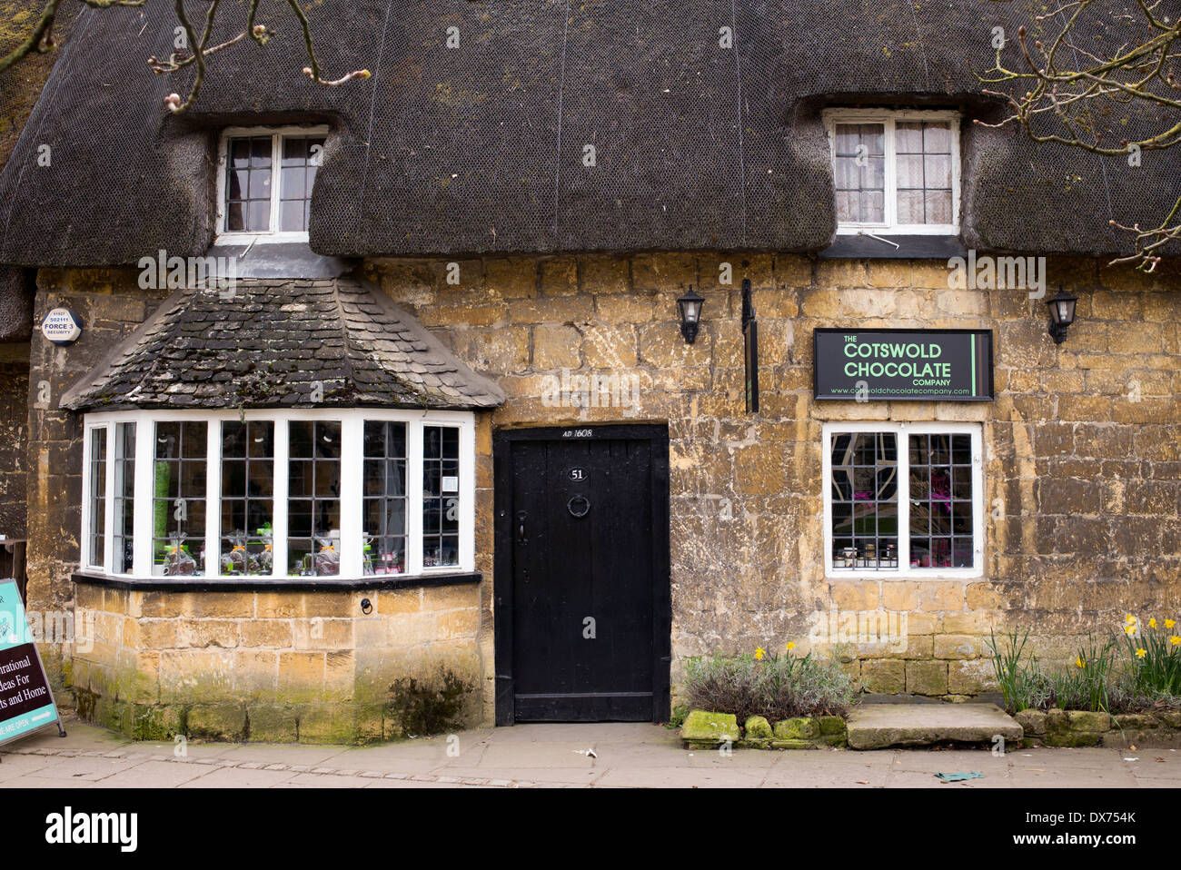 The Cotswolds Chocolate Company shop, Broadway, Cotswolds Stock Photo