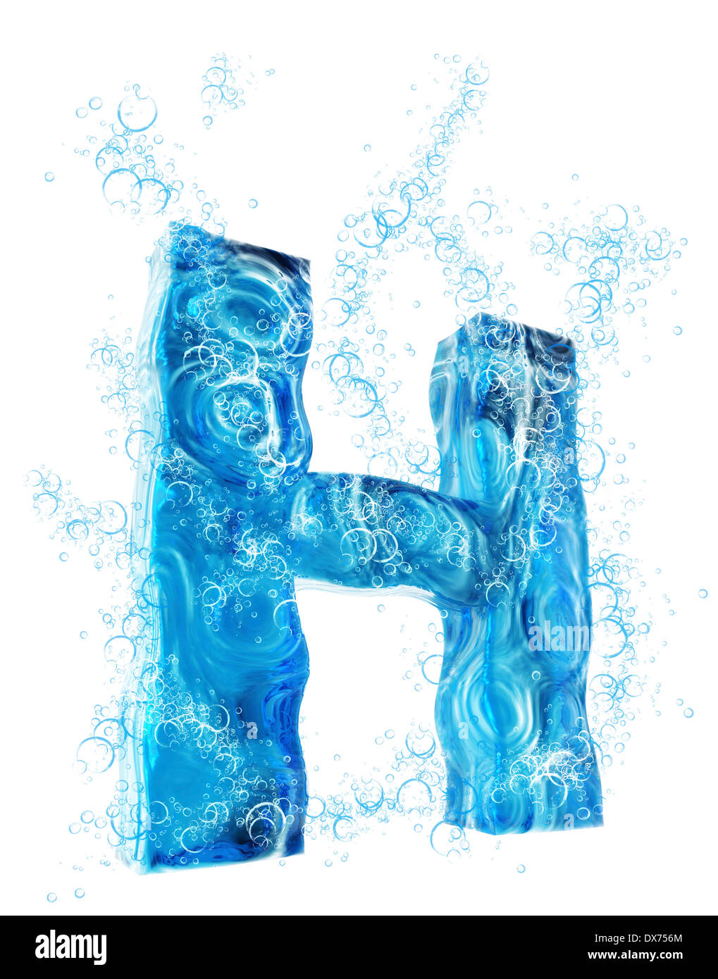Liquid 3D Letter Stock Photo - Alamy