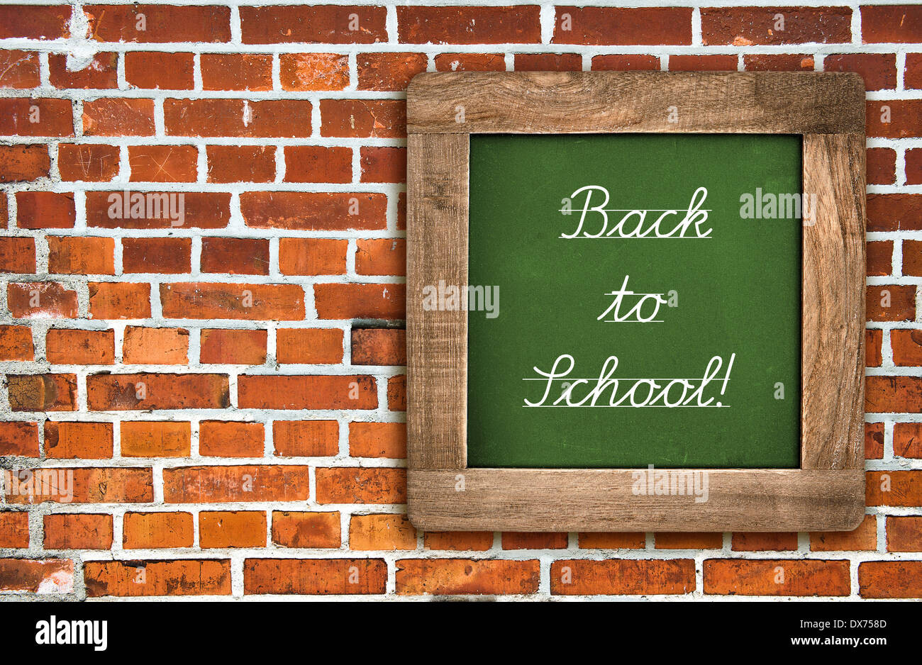Brick wall background school hi-res stock photography and images - Alamy