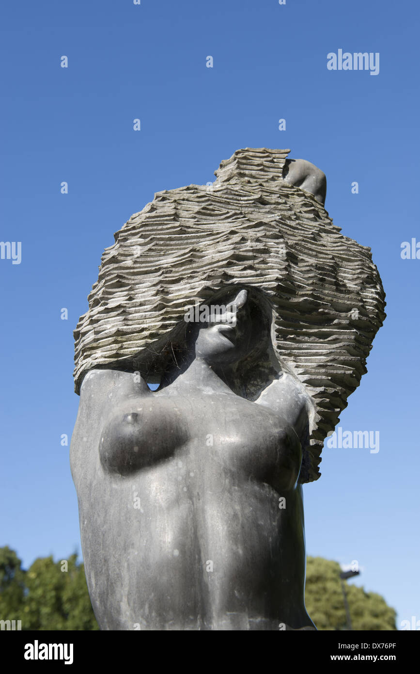 Skyhigh Mount Dandenong observatory. A statue in the gardens Stock
