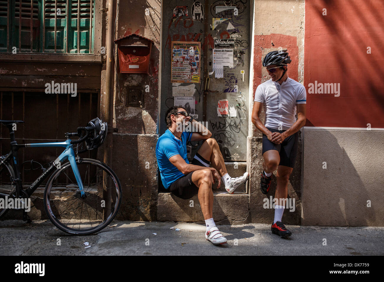 four friends going on an epic bike ride through the spanish countryside
