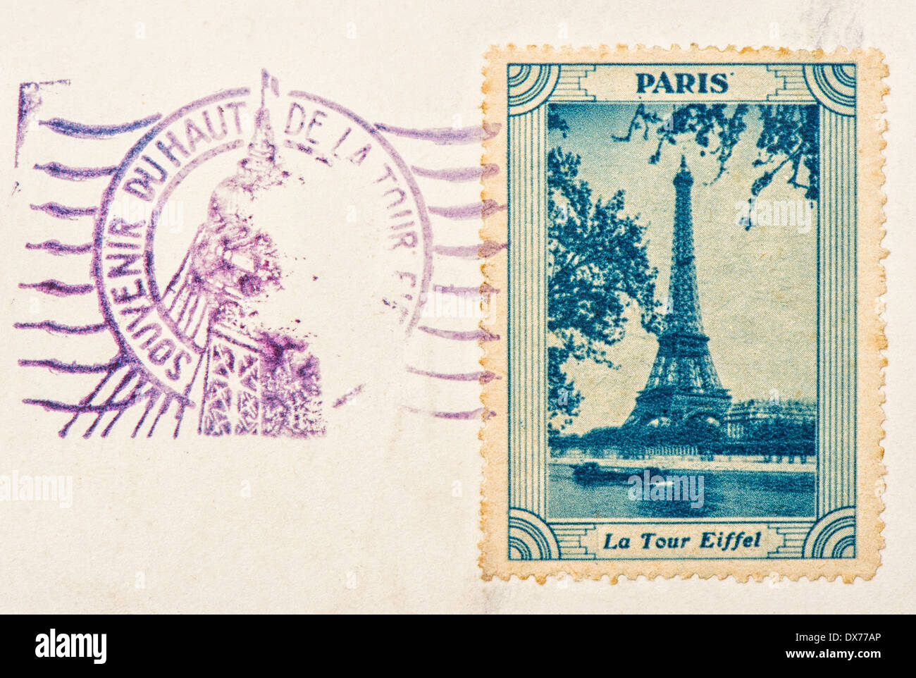 Paris stamp hi-res stock photography and images - Alamy