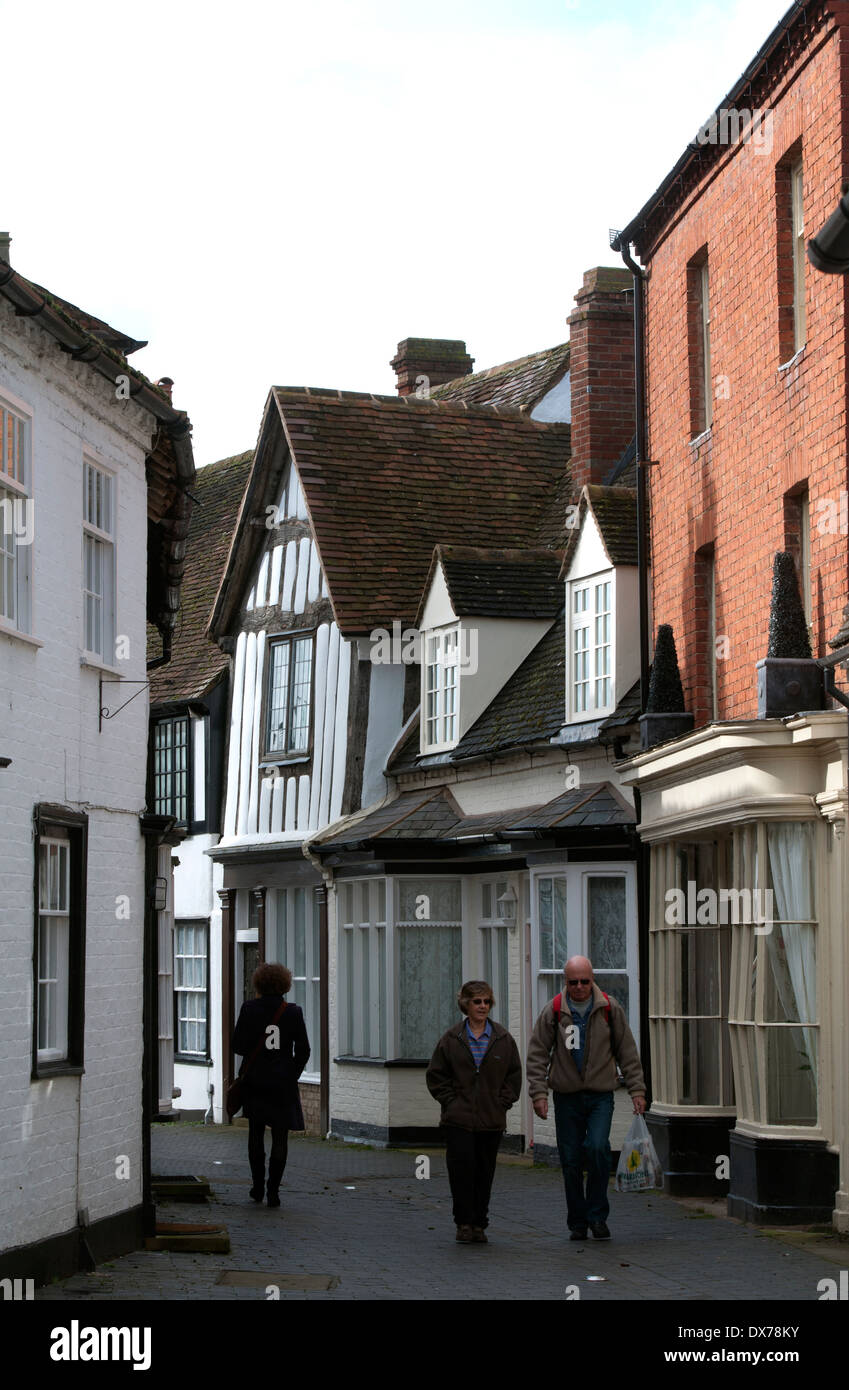 Alcester warwickshire old houses hires stock photography and images