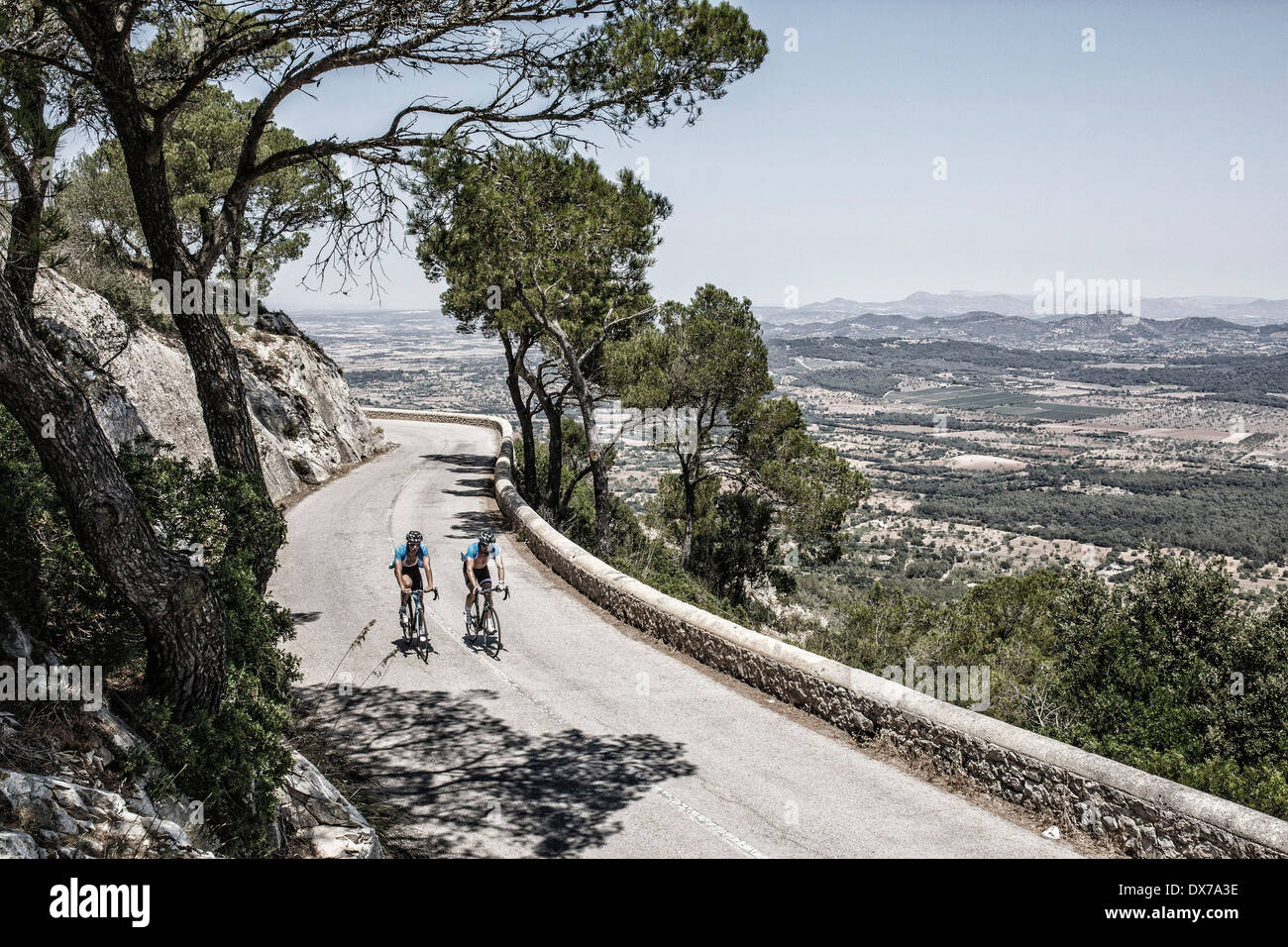 four friends going on an epic bike ride through the spanish countryside